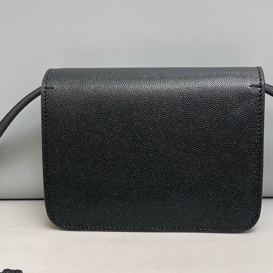 Burberry巴寶莉TB系列小號黑金魚子醬皮豆腐包 尺寸17×13。-1