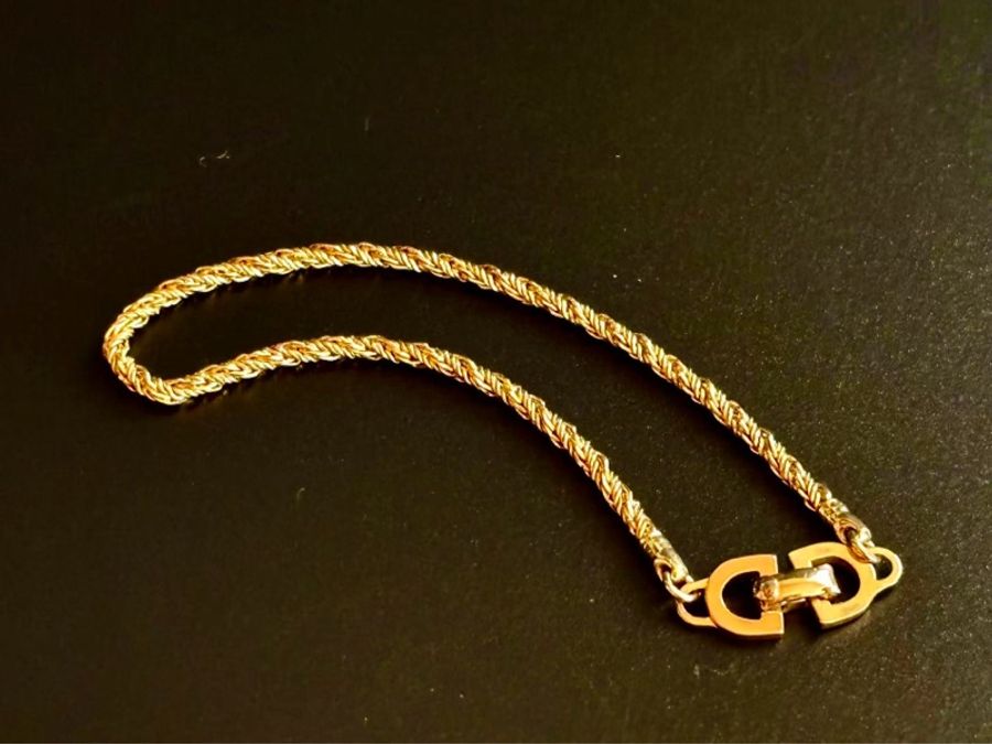 【97新 ✨ 全網最低價！】 Dior Chain Vintage Bracelet 金色CD手鍊(下單前先詢問庫存❗️❗️）-3