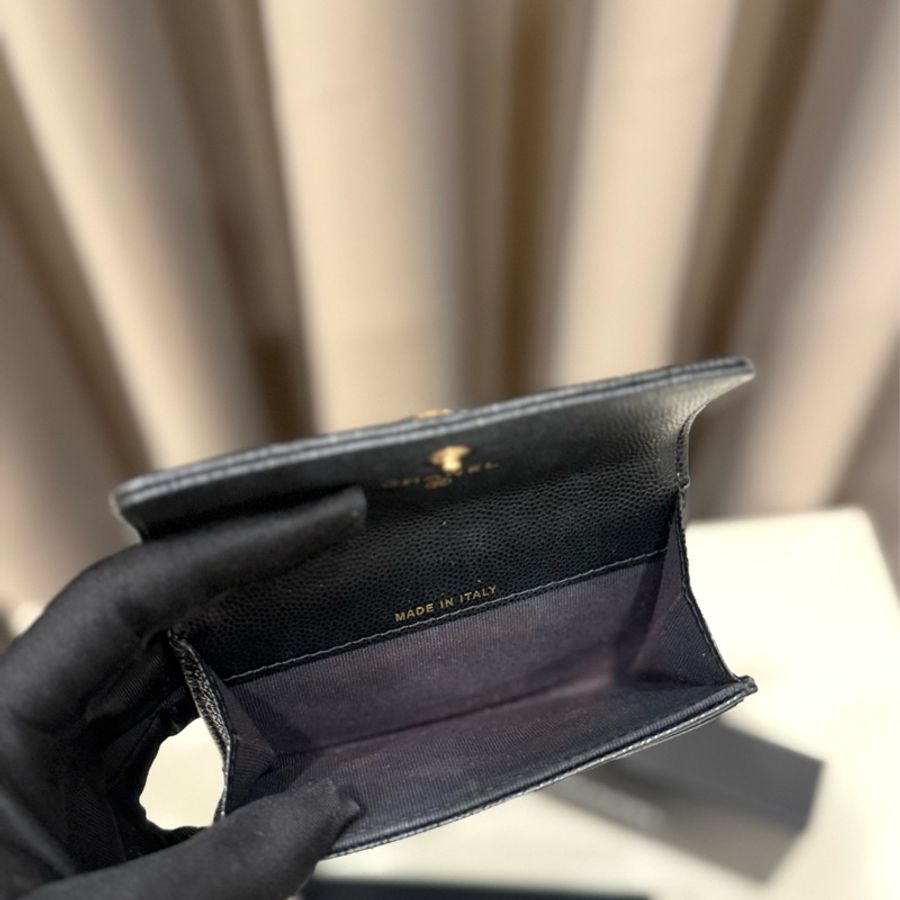 Chanel香奈兒 水鑽雙c Logo零錢包-5