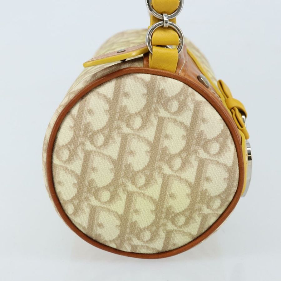 【日本直送】Christian Dior Trotter帆布浪漫手袋 PVC米色銀色 正品 171447V-3