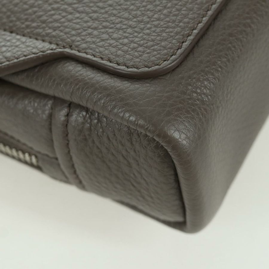 【日本直送】PRADA Vitterodino 肩背包，皮革，灰色/銀色，2VH184，正品 ARZ688SAM-15
