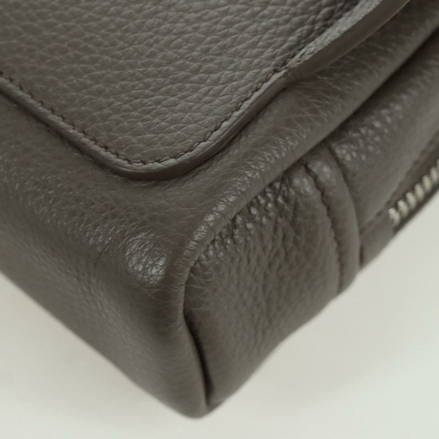 【日本直送】PRADA Vitterodino 肩背包，皮革，灰色/銀色，2VH184，正品 ARZ688SAM-16