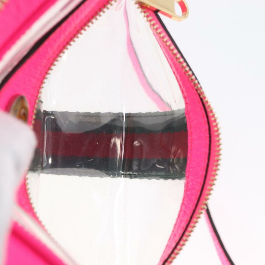 【日本直送】GUCCI Web Sherry Line 單肩包 透明粉紅 517350 正品 YKZ583A-20
