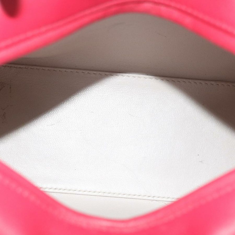 【日本直送】Christian Dior Lady Cannage 中型手提包,羊皮材質,紅白配色,正品,貨號 29502SAV-9
