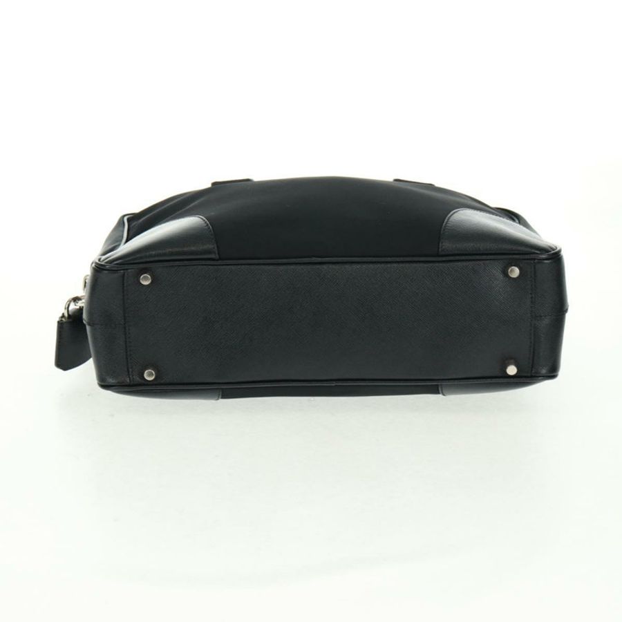 【日本直送】PRADA 單肩包 尼龍皮革 黑色 銀色 正品 yk20181V-4