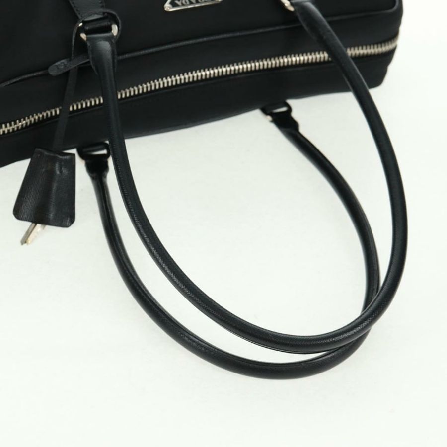 【日本直送】PRADA 單肩包 尼龍皮革 黑色 銀色 正品 yk20181V-6