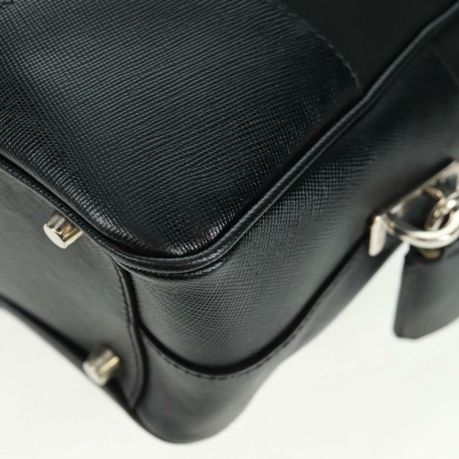 【日本直送】PRADA 單肩包 尼龍皮革 黑色 銀色 正品 yk20181V-16