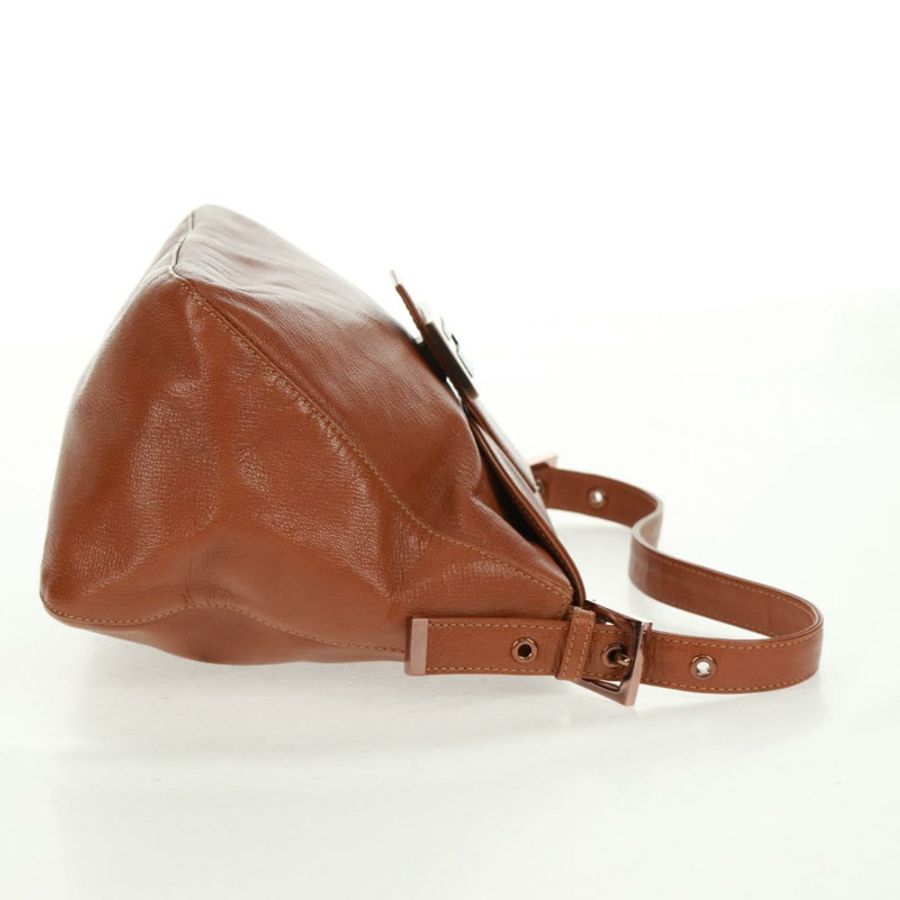 【日本直送】FENDI Mamma Baguette 單肩包 皮革 棕色 正品 yk20189SAV-3