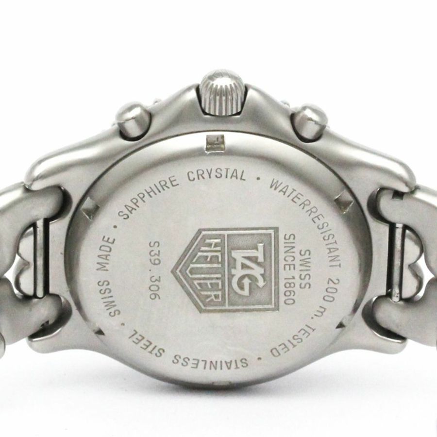 TAG HEUER 豪雅 Sel Chronograph 200公尺精鋼石英男錶 S39.306 拋光款-5