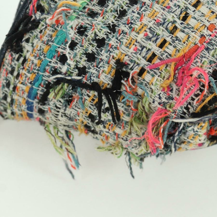 【日本直送】香奈兒 (CHANEL) Matelasse Chain Bag Tweed 2way Multicolor Silver CC Auth 171446SAM-15