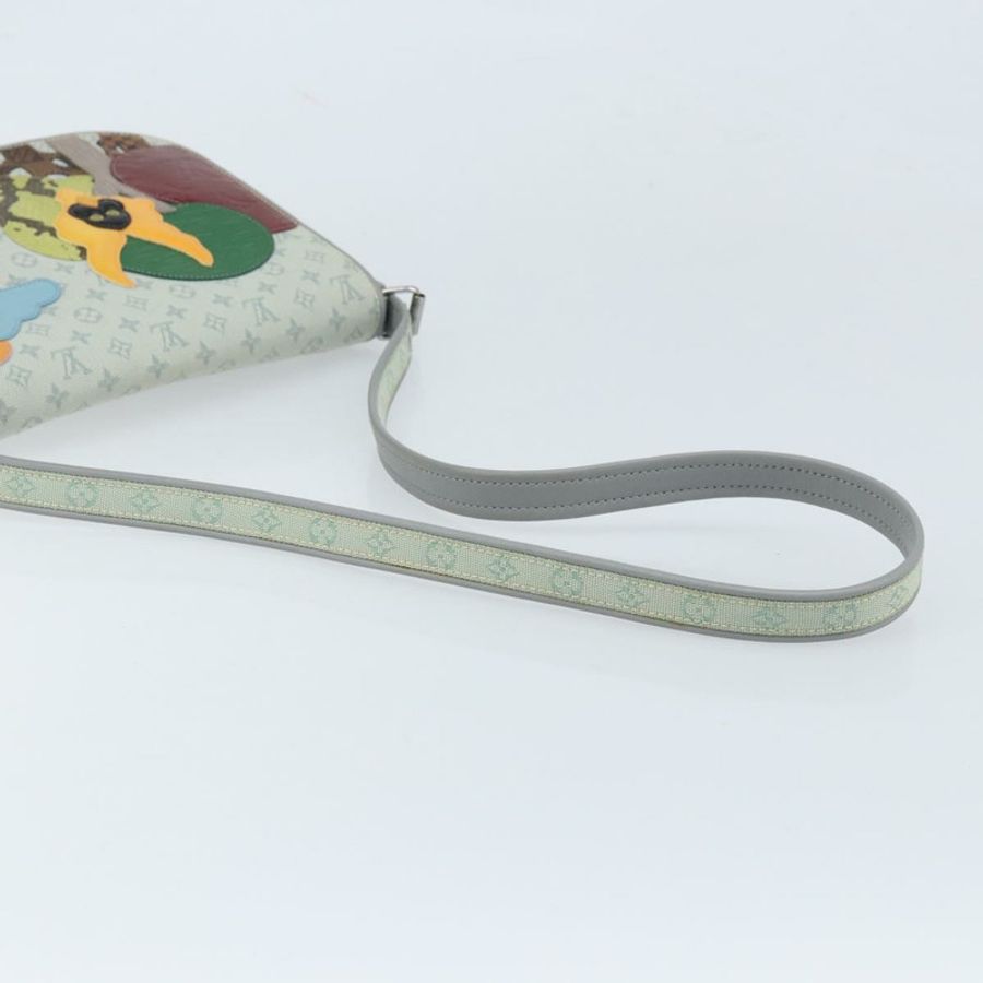 【日本直送】路易威登 Monogram Mini Musette Comte de Fe 手袋 灰色 M92279 LV Auth 166232V-6