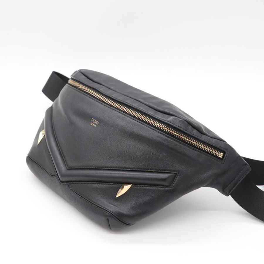 Fendi Monster Bag Bugs 黑色 小牛皮 腰包-3