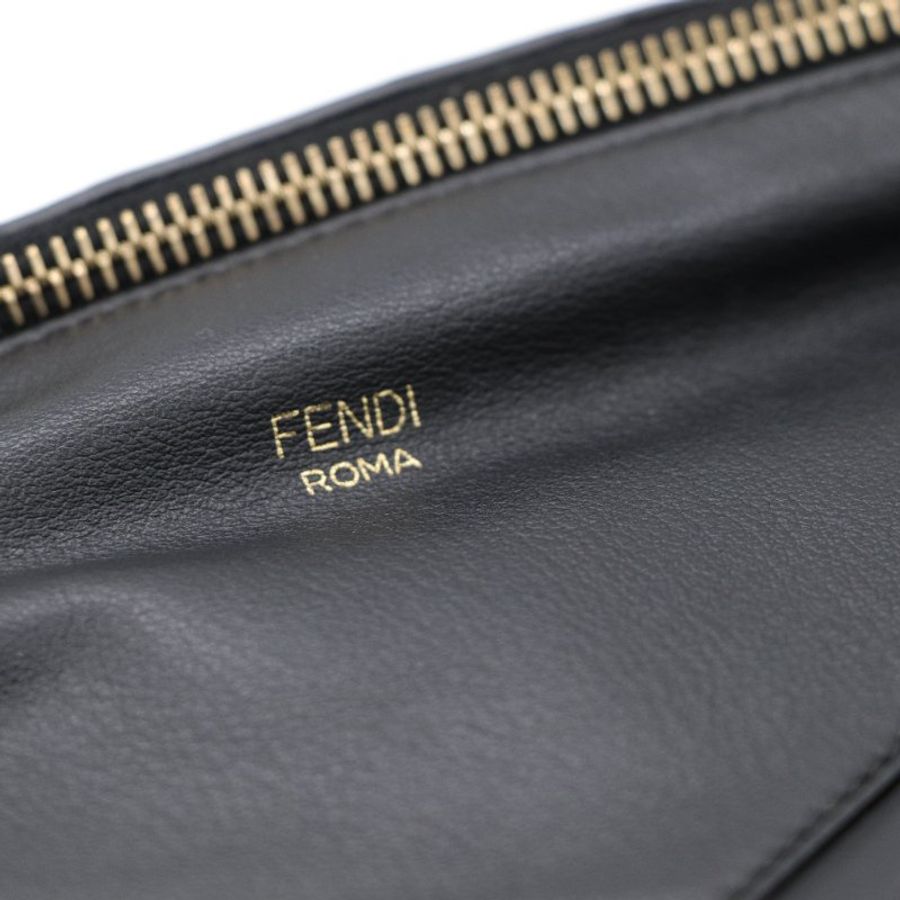 Fendi Monster Bag Bugs 黑色 小牛皮 腰包-12