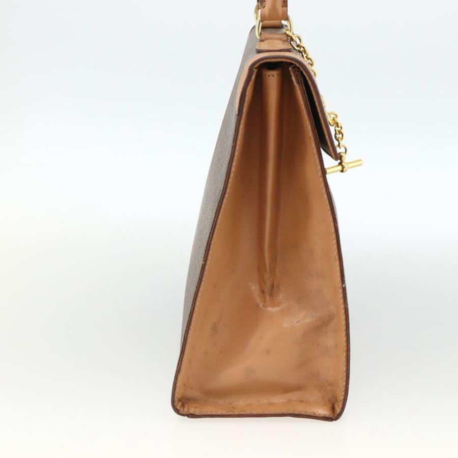 【日本直送】CELINE Macadam帆布手袋 PVC皮革 棕色金色 正品 BAZ721A-2