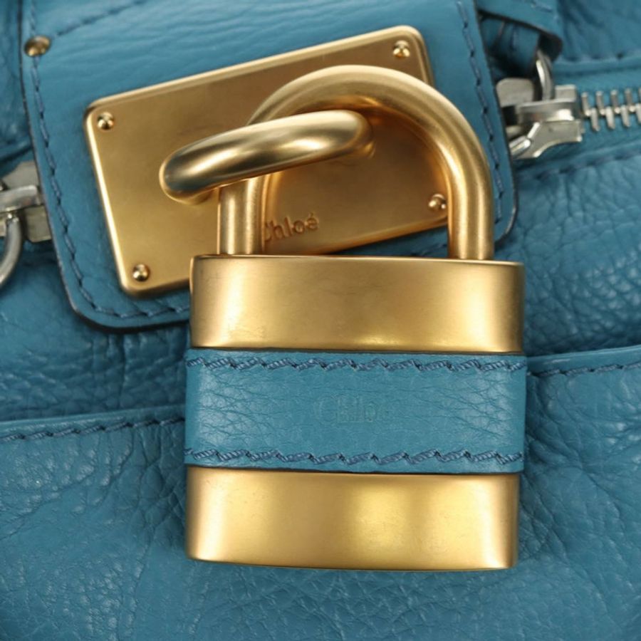 【日本直送】Chloe Paddington 手提包,皮革材質,藍色、金色和銀色可選,正品 YKZ1547SAM-14