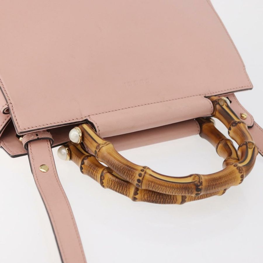 【日本直送】GUCCI Nim Fair 手提包 皮革 兩用 粉金 453767 正品 ka4024A-6