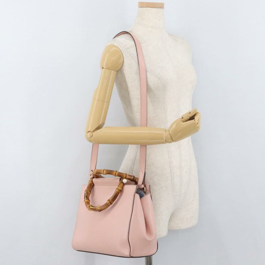 【日本直送】GUCCI Nim Fair 手提包 皮革 兩用 粉金 453767 正品 ka4024A-24