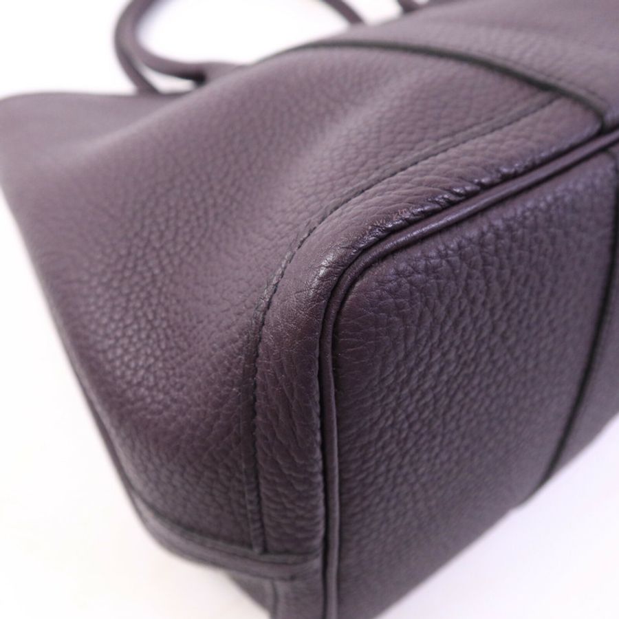 HERMES Negonda皮革Garden Party PM手挽袋Aubergine-11
