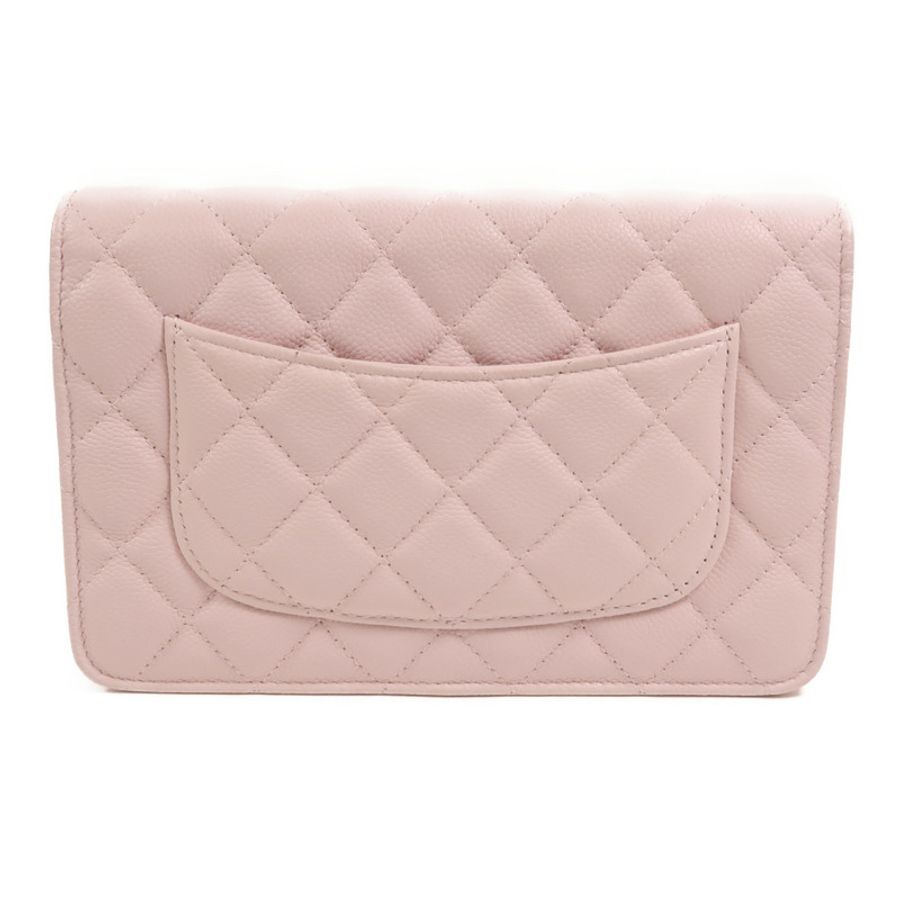 CHANEL 牛皮皮革WOC Wallet On Chain鏈帶肩背袋-1