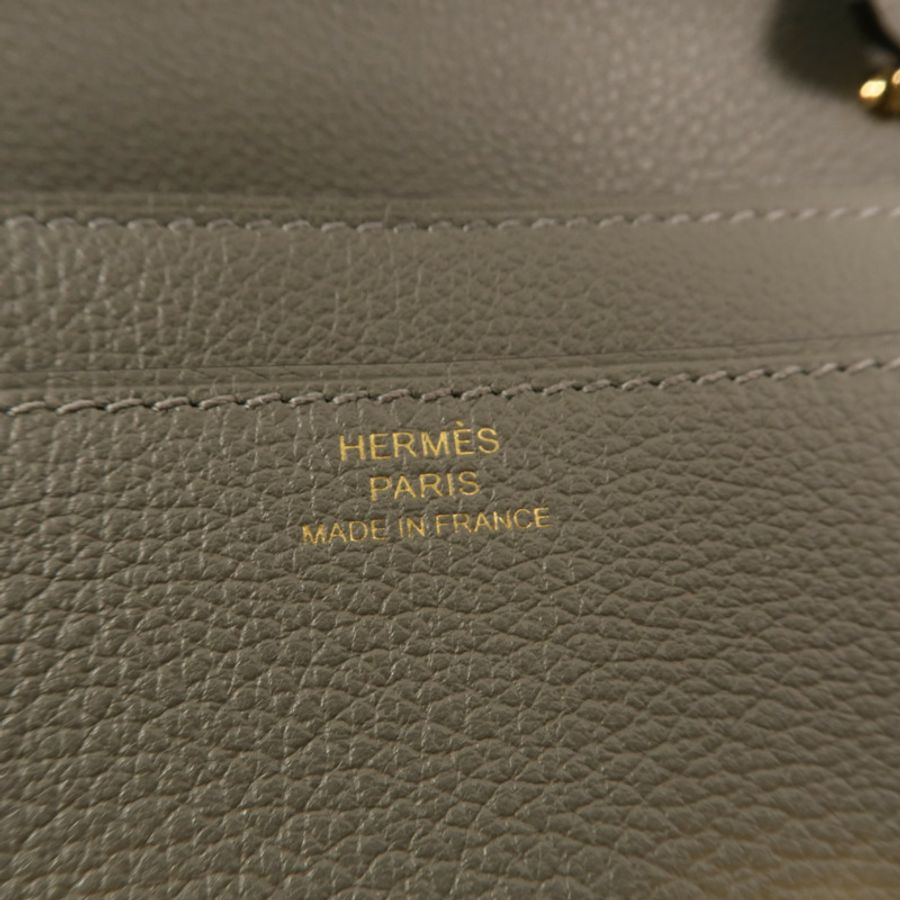 HERMES Evercolor皮革Constance To Go肩背袋Gris Meyer-5
