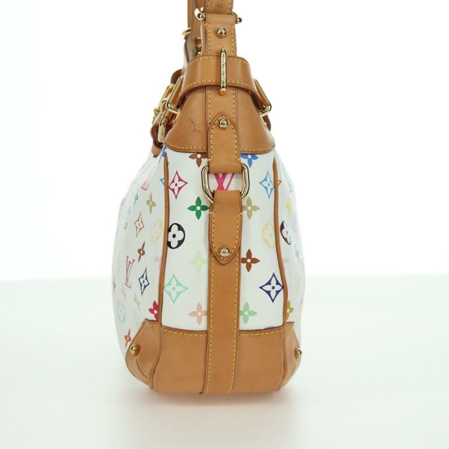 【日本直送】路易威登 Monogram Multicolor Greta 手提包 白色 M40195 LV 正品 BA11354V-2