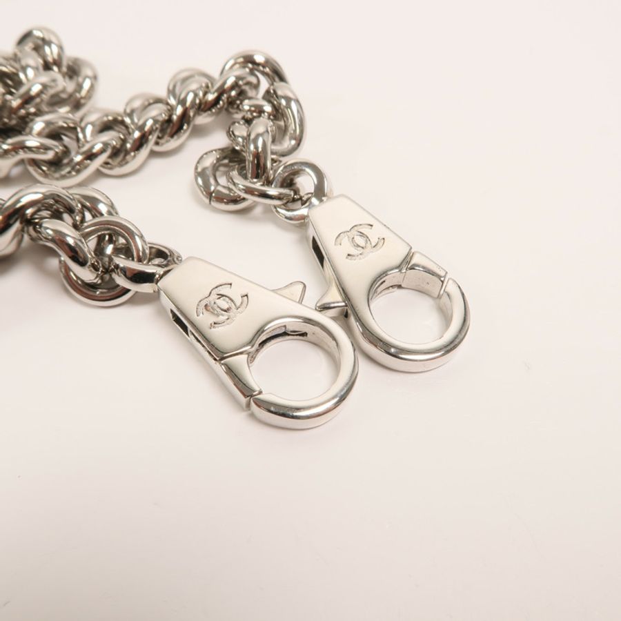 CHANEL 羊皮皮革Chain Shoulder Bag鏈帶肩背袋-17