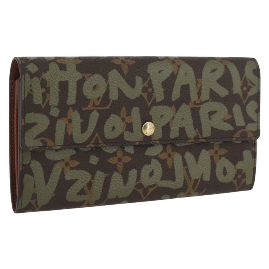 【日本直送】路易威登 Graffiti Porte Monnaie 信用錢包 卡其色 M92188 正品 BSZ567V-0