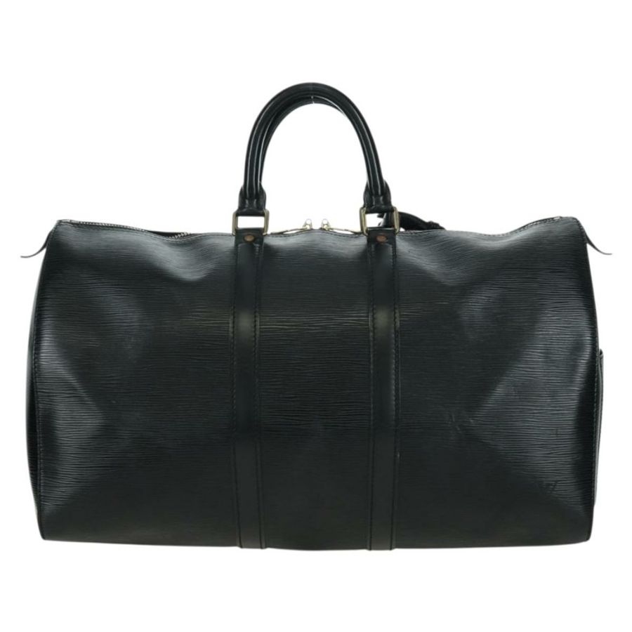【日本直送】路易威登 Epi Keepall 45 波士頓包 黑色 M42972 LV Auth AMZ311A-1