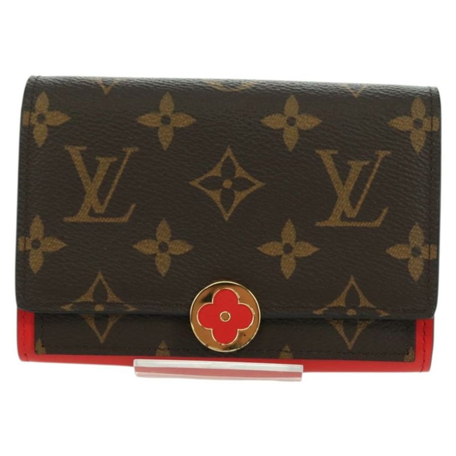 【日本直送】路易威登 Monogram Portefeuille Flore Compact Wallet M64587 LV Auth am11190M-12