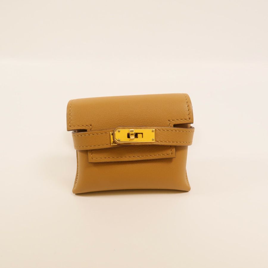 HERMES Swift皮革Kelly Moove肩背袋Sesame-10