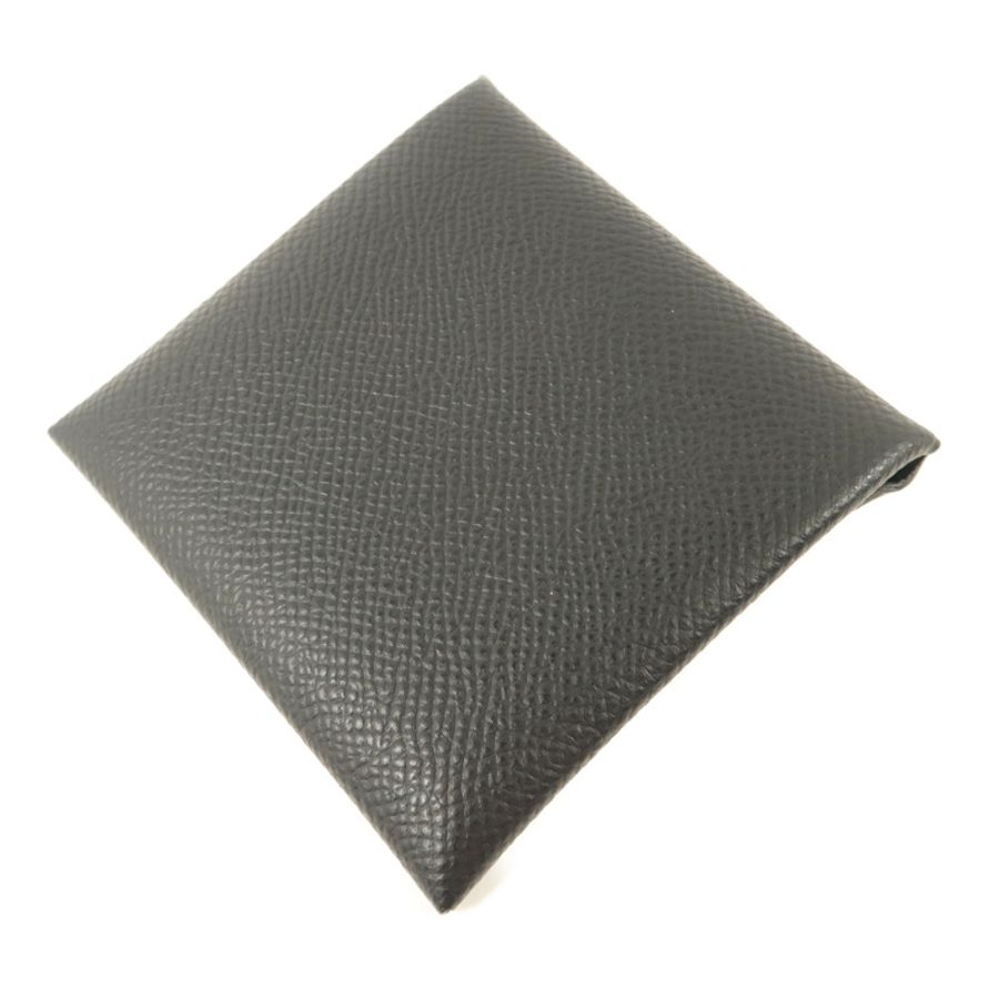 HERMES Epsom皮革Bastia Coin Purse零錢包Noir-3