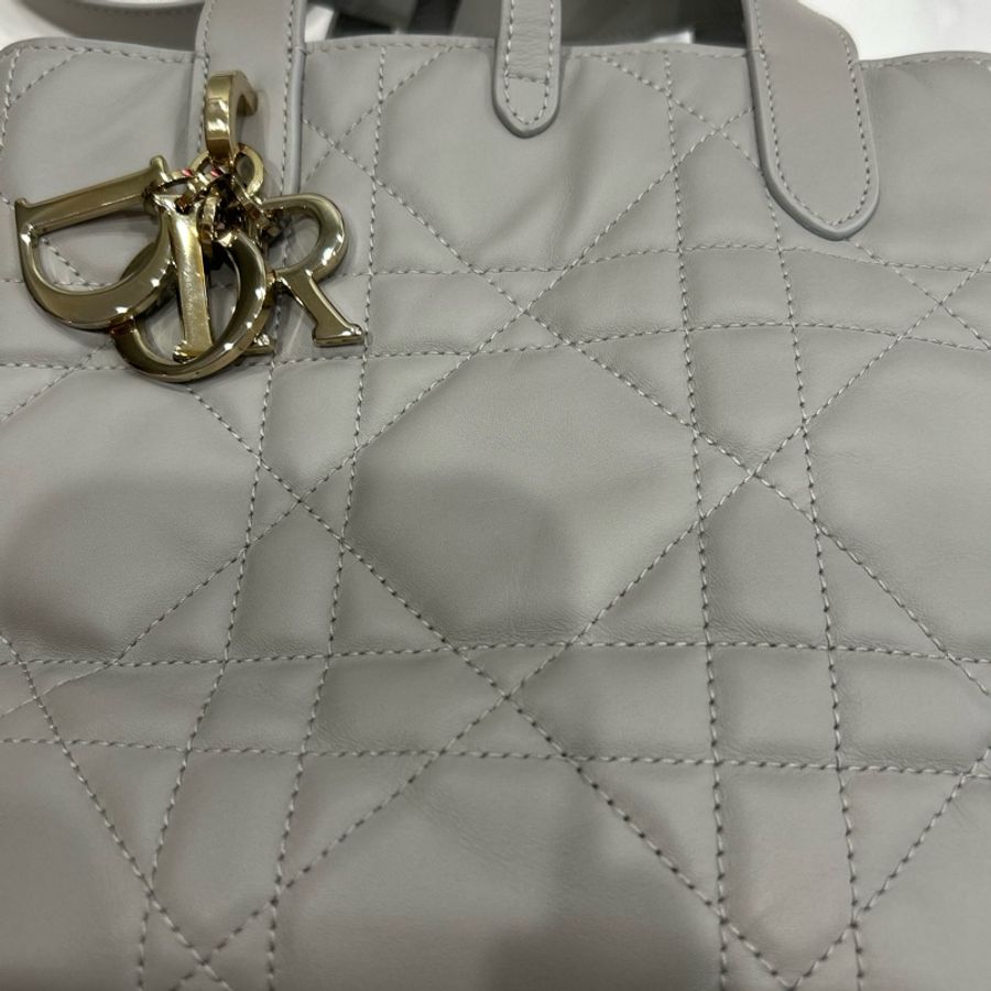 Dior Toujours 小型直式托特包 灰色-18