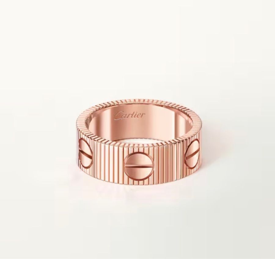 Cartier LOVE UNLIMITED戒指 玫瑰金-0