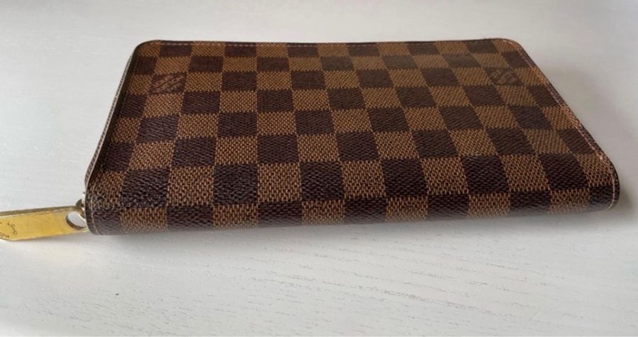 ［降價］Louis Vuitton LDamier Zippy Organizer N60003長夾棋盤格有購買證 信用卡12張-5