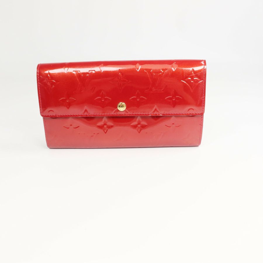 LOUIS VUITTON Monogram Vernis Portefeuille Sarah長錢包-1
