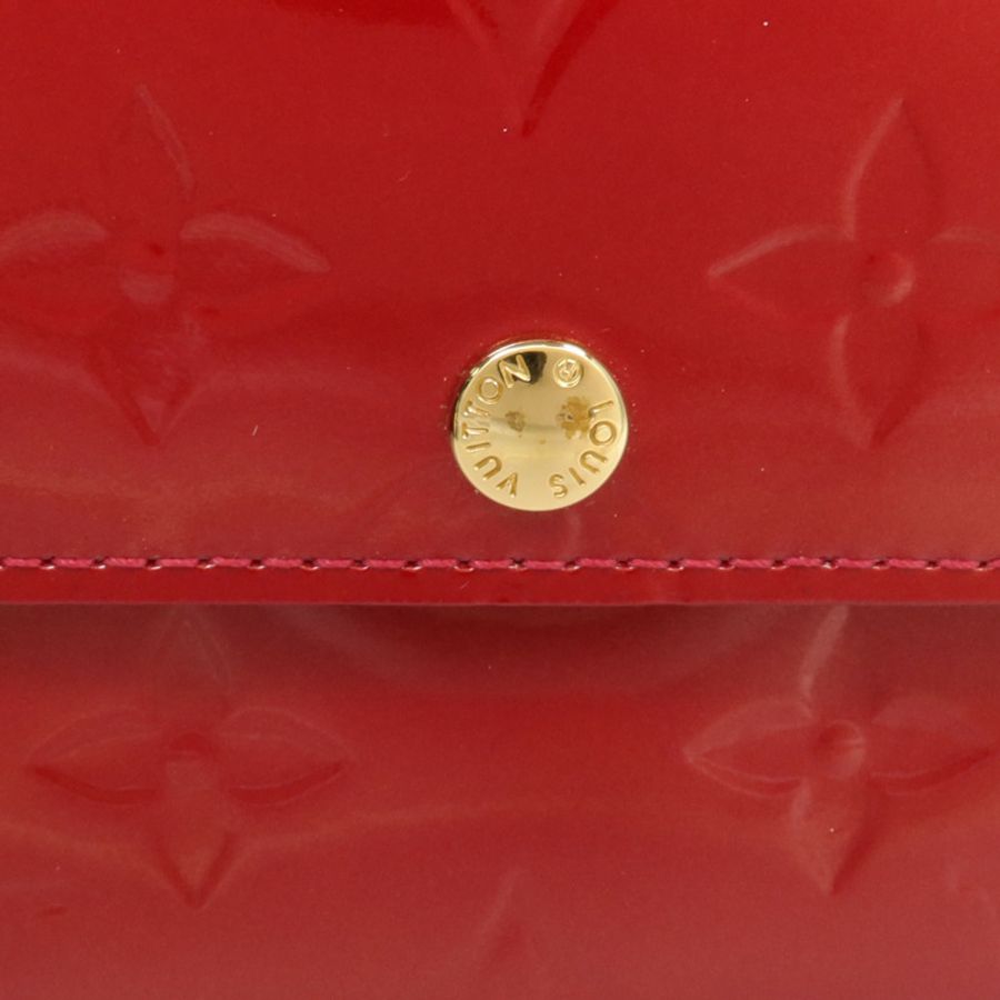 LOUIS VUITTON Monogram Vernis Portefeuille Sarah長錢包-10