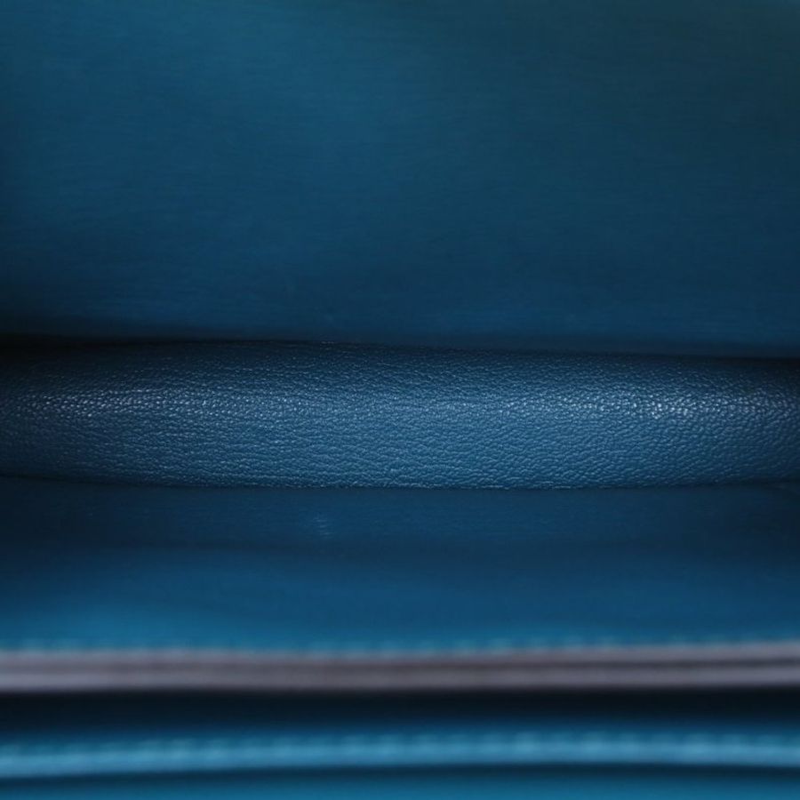 HERMES Roulis豬鼻子23博斯普魯斯綠EC皮D刻金扣肩背包-2