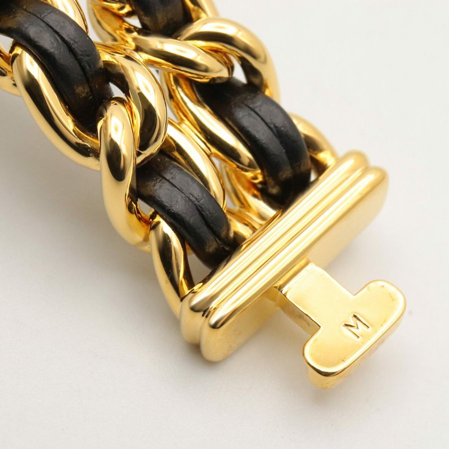 香奈兒 (Chanel) CHANEL Première S 女士腕錶,鍍金 (GP),皮革錶帶,黑色,H0001-10