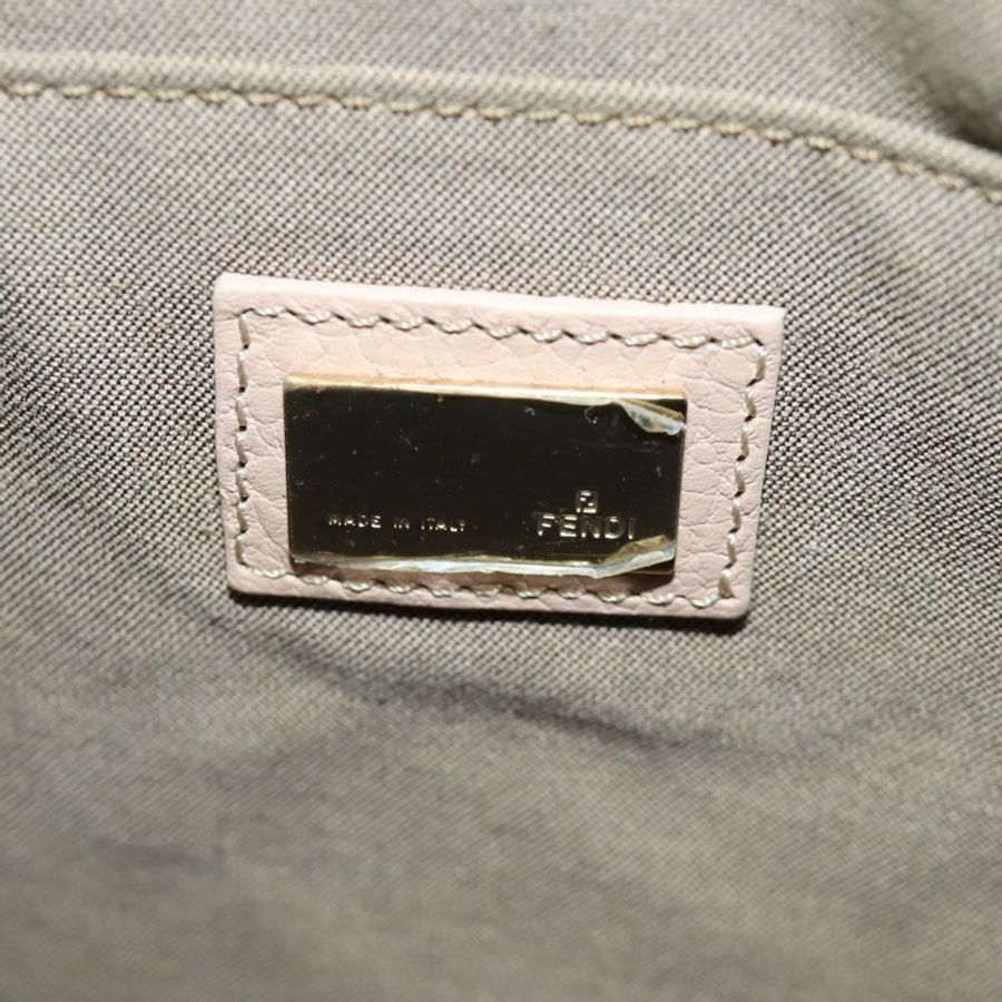 【日本直送】FENDI Zucchino 帆布手提包 粉紅金色 正品 AMZ369A-20