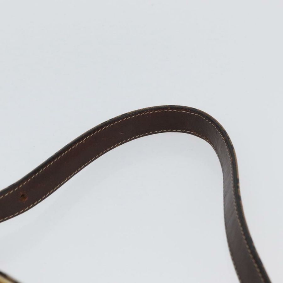 【日本直送】FENDI Zucchino 帆布 Mamma Baguette 肩背包 米色 金色 正品 ka3373V-7
