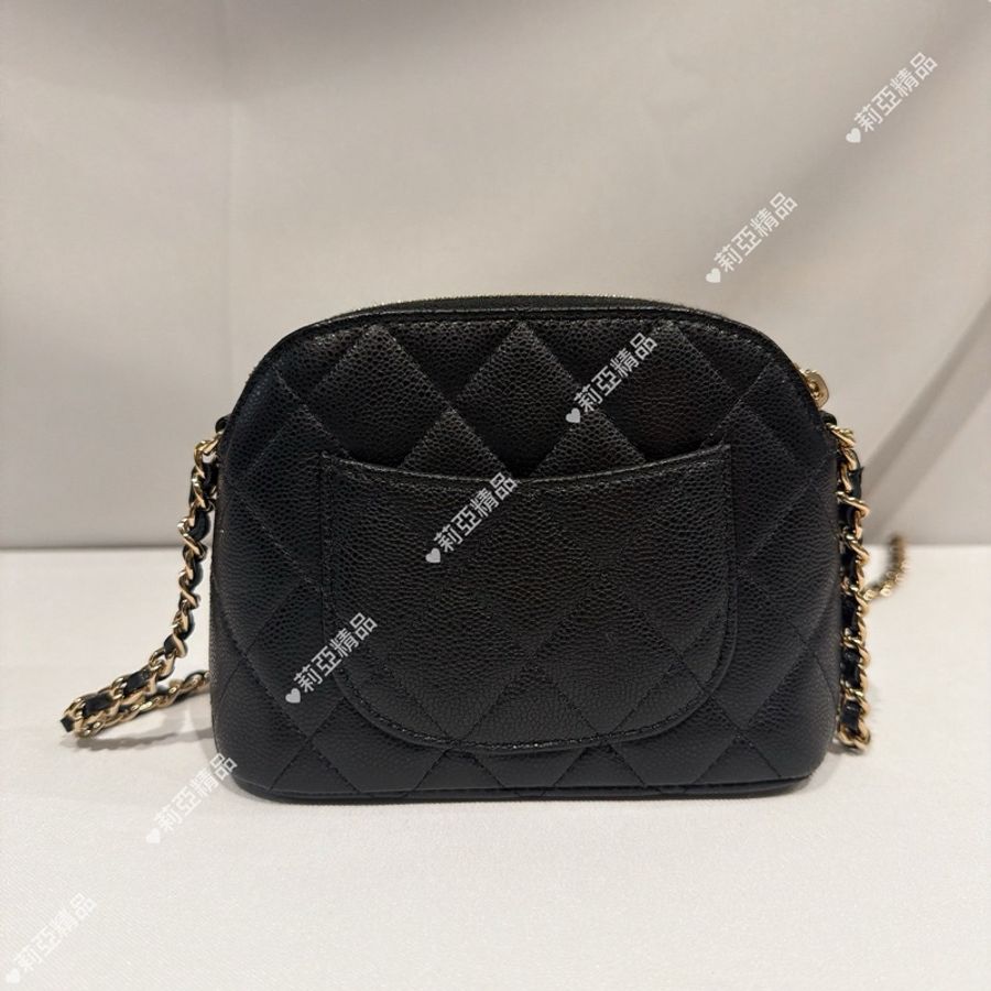 莉亞精品♡Chanel 小貝殼包 黑色 近新美包-8