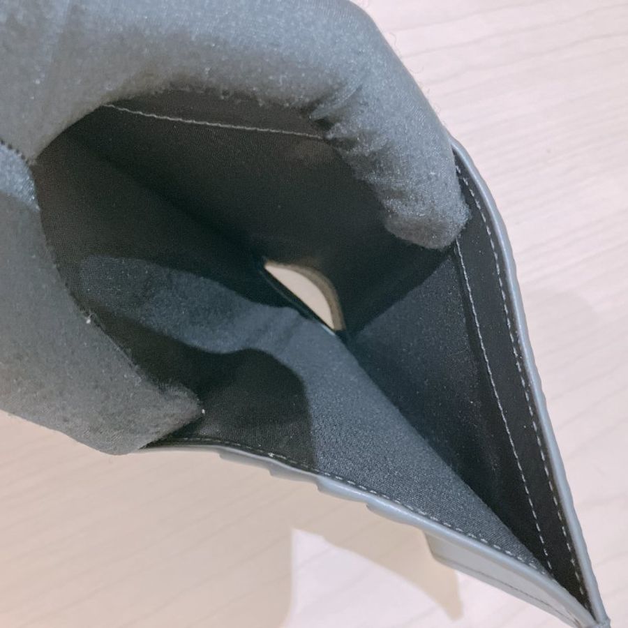 TK2028 Dior 迪奧男仕暗花紋兩摺銀包 Vertical Bifold Wallet Gravity Calfskin Black-9