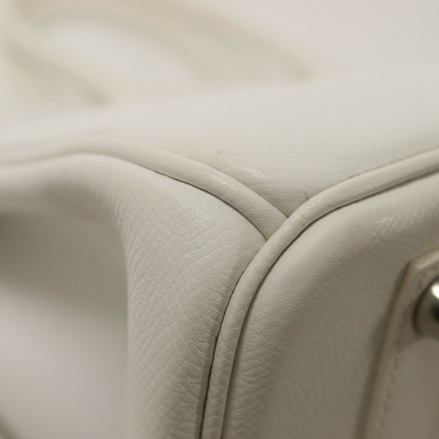 HERMES Epsom皮革Birkin 35手挽袋Blanc-14