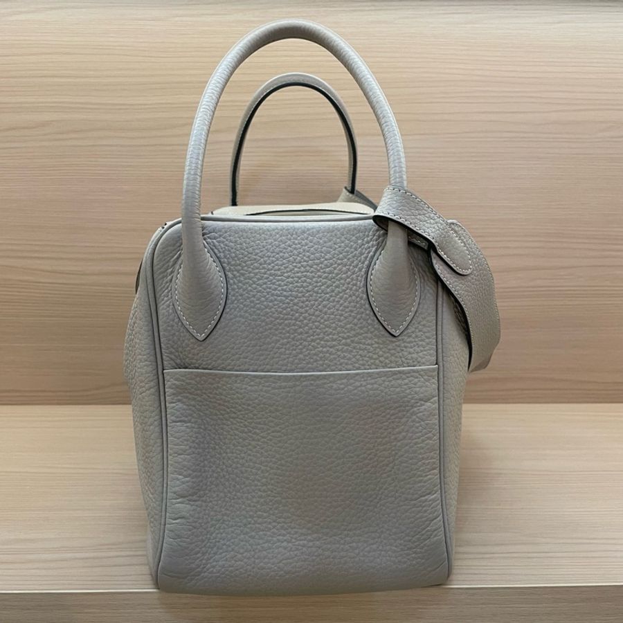 Hermes 愛馬仕 LINDY斑鳩灰 銀扣TC 34,2009年 框m 無附件-2