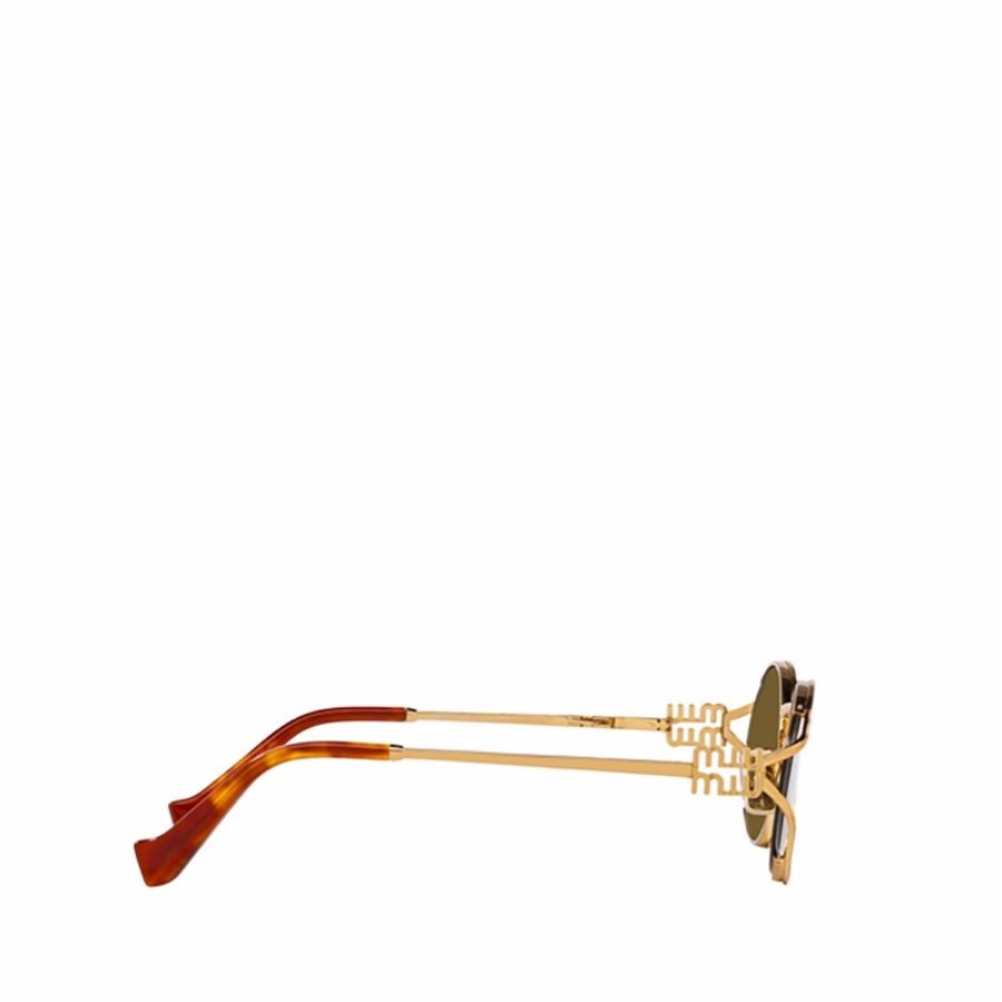 Miu Miu 女士 徽標太陽鏡54 均碼碼橋寬: 2.1cm; 鏡腿長: 12.5cm; 鏡片直徑: 5.4cm-1