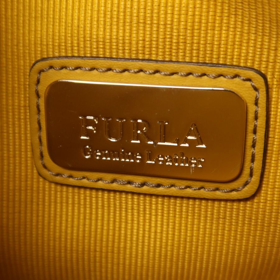 Furla 牛皮皮革Chain Shoulder鏈帶肩背袋-5