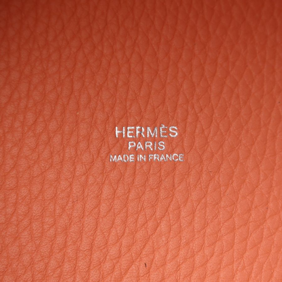 HERMES Clemence皮革Picotin MM手挽袋Crevette-5