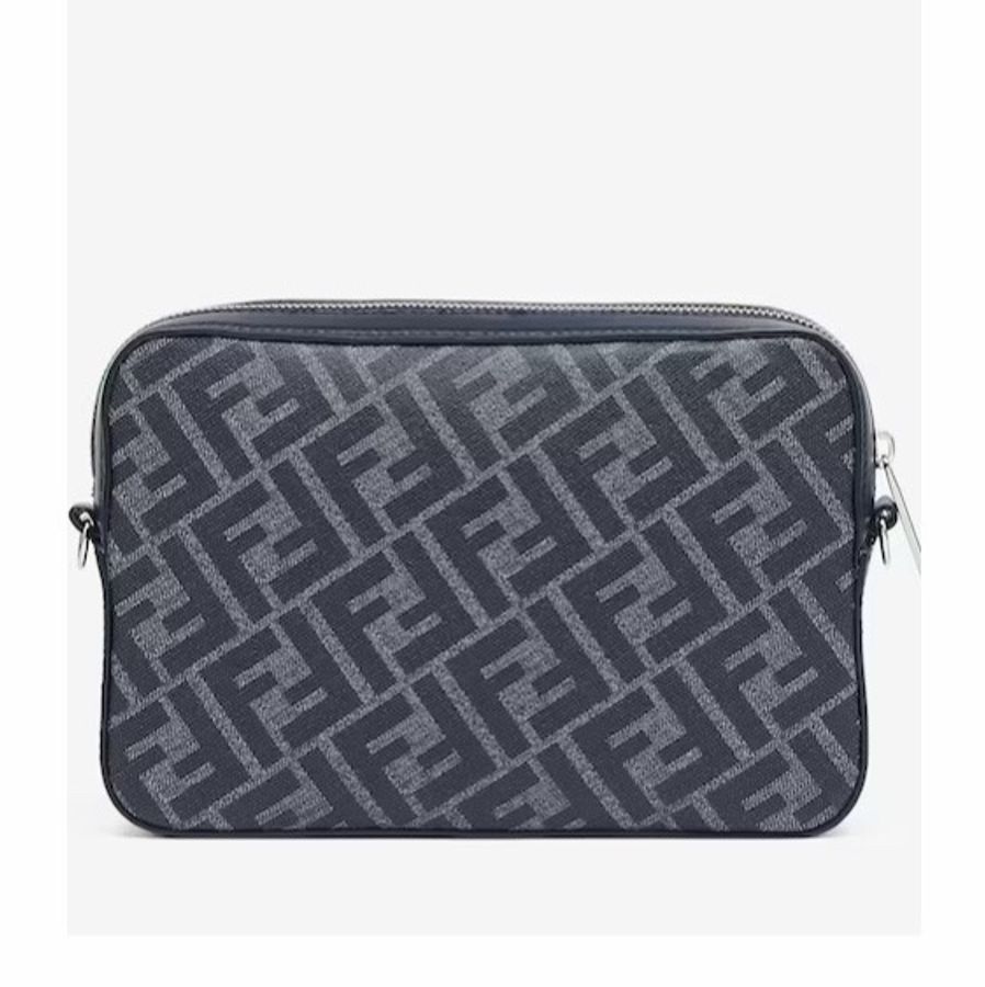 Fendi 男士 Diagonal拉鍊單肩包均碼碼常規、22cm*4.5cm*15cm-3
