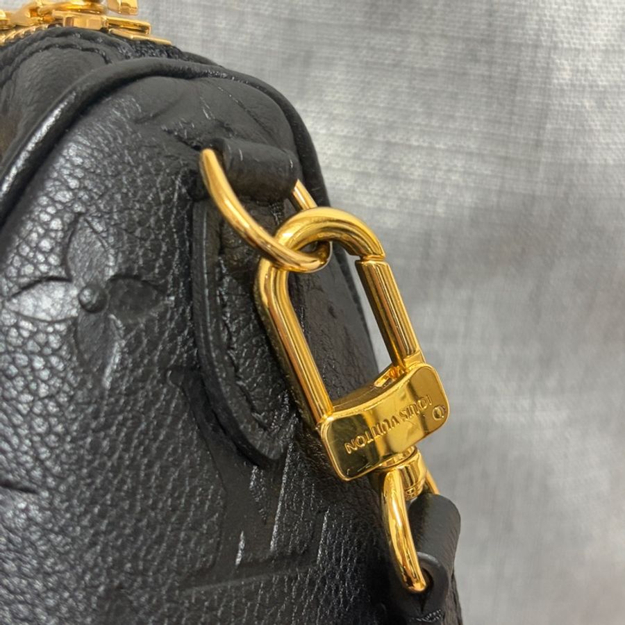 巴黎購入!LV Nano Speedy 黑色壓紋款-9