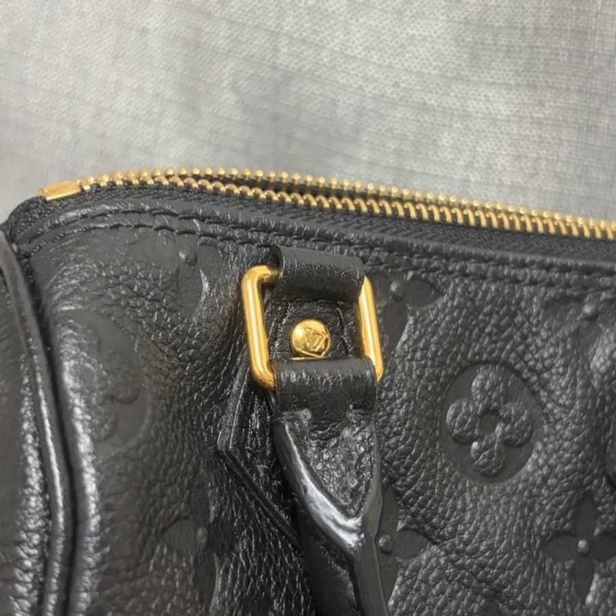 巴黎購入!LV Nano Speedy 黑色壓紋款-11